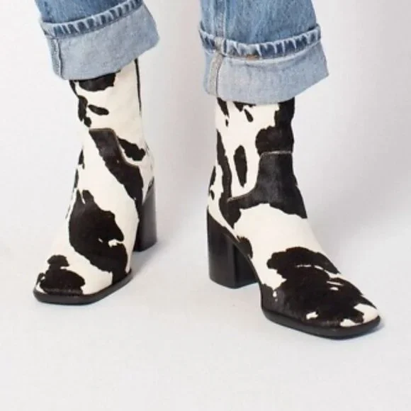 Cowhide Ankle Boot by INTENTIONALLY BLANK - Picture 2 of 5